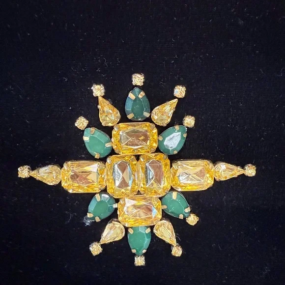 Shiraleah Black Clutch with Gold and Green Accents - Picture 3 of 9